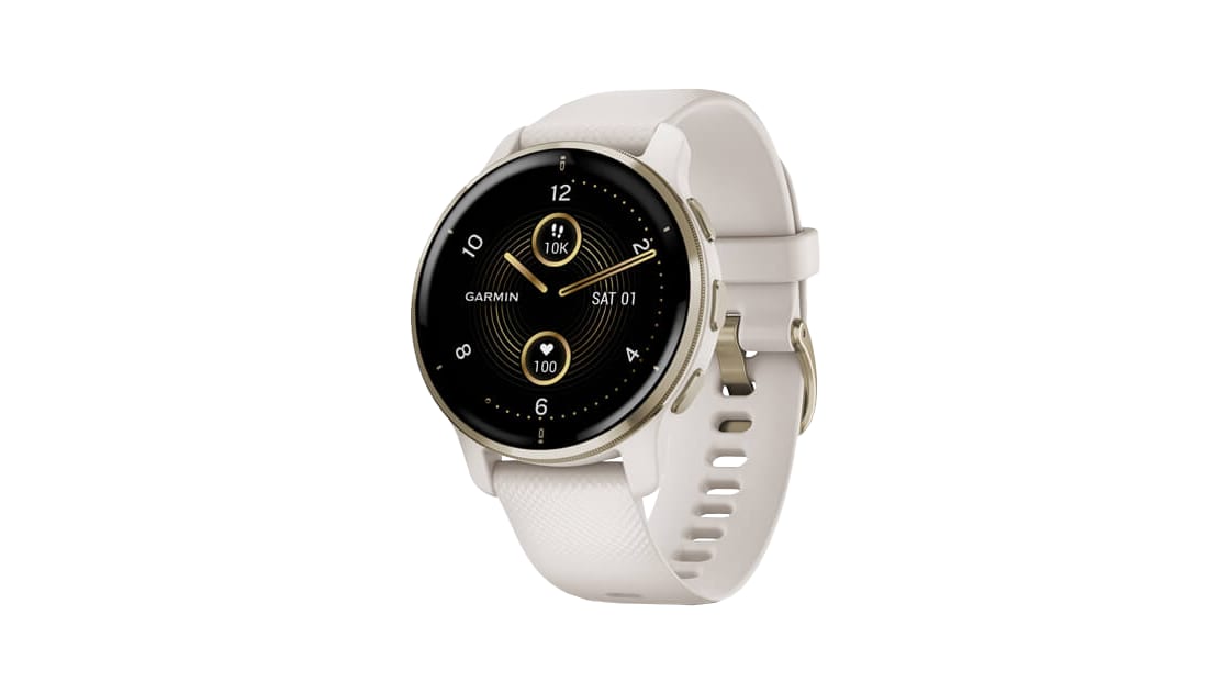 Garmin Venu® 2 Plus Smartwatch - Ivory / Cream Gold | Rogue